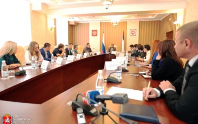 ГАРЬКАВАЯ ЕВГЕНИЯ НА ВСТРЕЧЕ С МИНИСТРОМ ВНУТРЕННЕЙ ПОЛИТИКИ, ИНФОРМАЦИИ И СВЯЗИ РЕСПУБЛИКИ КРЫМ