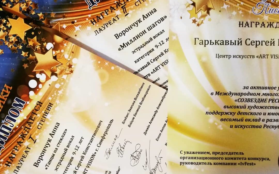 ВОРОНЧУК АННА — ЛАУРЕАТ МЕЖДУНАРОДНОГО КОНКУРСА